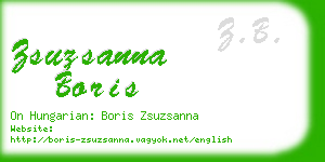 zsuzsanna boris business card